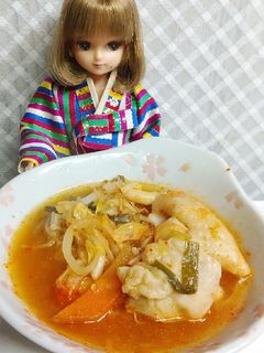 リカちゃん♡【ススム】キムチ鍋【ごはん】-レシピのメイン写真