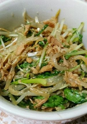もやしと水菜とツナの中華サラダ-レシピのメイン写真