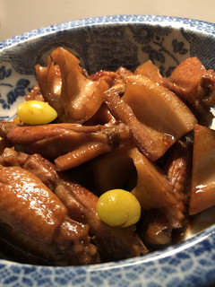 れんこんと鶏手羽の甘辛煮-レシピのメイン写真