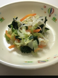 瀬戸内じゃこと小松菜のサラダ★学校給食-レシピのメイン写真