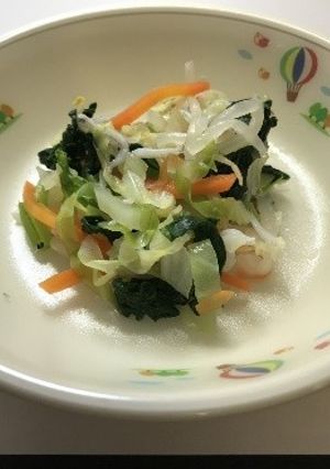 瀬戸内じゃこと小松菜のサラダ★学校給食-レシピのメイン写真