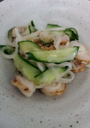 蒸しホタテの味ぽんマヨサラダ★-レシピのメイン写真