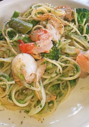 シソが大量にある時のシソベーゼパスタ-レシピのメイン写真