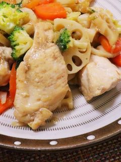 鶏むね肉と野菜の生姜炒め-レシピのメイン写真
