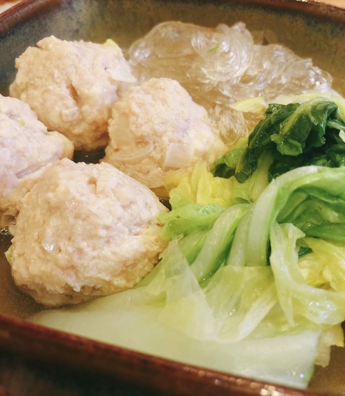 白菜とコリコリ鶏団子のスープ-レシピのメイン写真