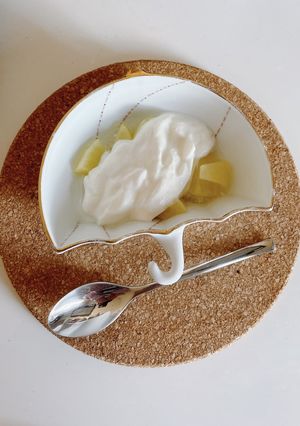 幼児食にも♡りんごのホットヨーグルト-レシピのメイン写真