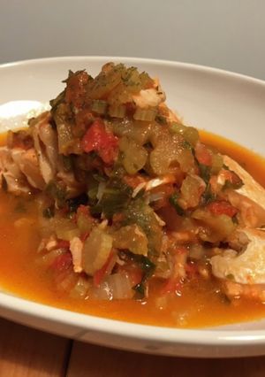 くまりのセロリトマトサーモン-レシピのメイン写真
