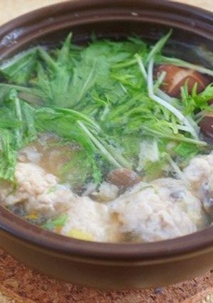 長芋入りふわふわ鶏団子のおろしゆず鍋-レシピのメイン写真