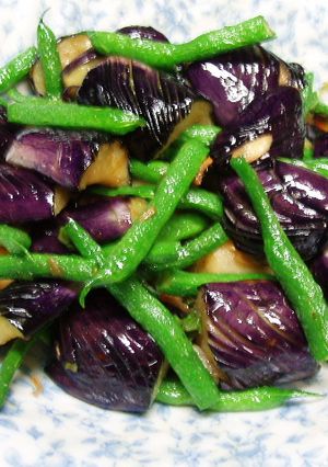 秋ナスといんげんの素揚げ-レシピのメイン写真