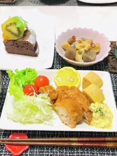 夕飯のおかずにチキン南蛮メインの献立-レシピのメイン写真