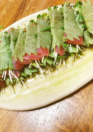 うま味倍増!塩漬けマグロのしそ巻き-レシピのメイン写真