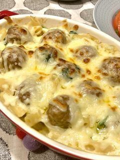 IKEAミートボールで濃厚豆乳グラタン-レシピのメイン写真