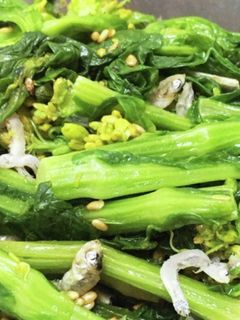 菜の花とジャコの和物-レシピのメイン写真