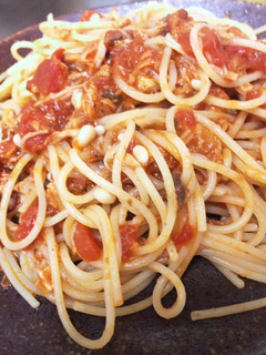 簡単♪缶詰でパスタ(トマト缶とサバ缶)-レシピのメイン写真
