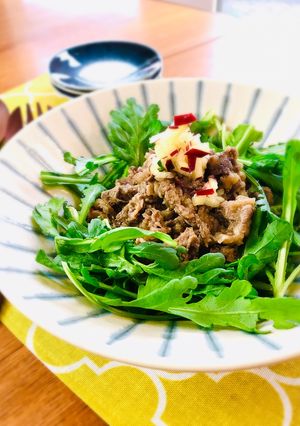 めちゃ旨！！生春菊と牛肉のサラダ♬-レシピのメイン写真