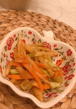 白人参とブロッコリーの茎のきんぴら-レシピのメイン写真