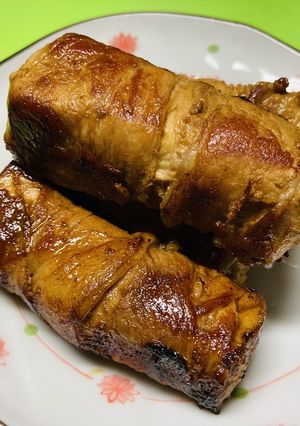 ＊油不使用・厚揚げの豚肉巻き＊-レシピのメイン写真