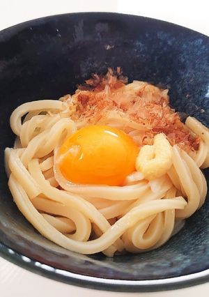 我が家の釜玉うどん♪-レシピのメイン写真