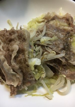 簡単♪お肉とキャベツの重ね蒸し-レシピのメイン写真