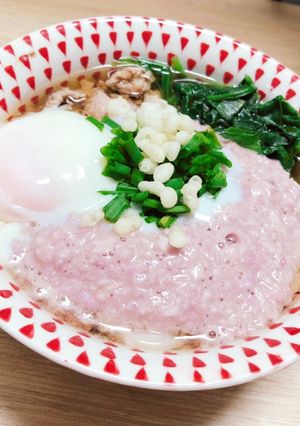欲張り魔女の月見とろろうどん-レシピのメイン写真