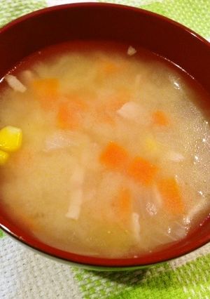 本格だしで子供も美味しい洋風お味噌汁-レシピのメイン写真