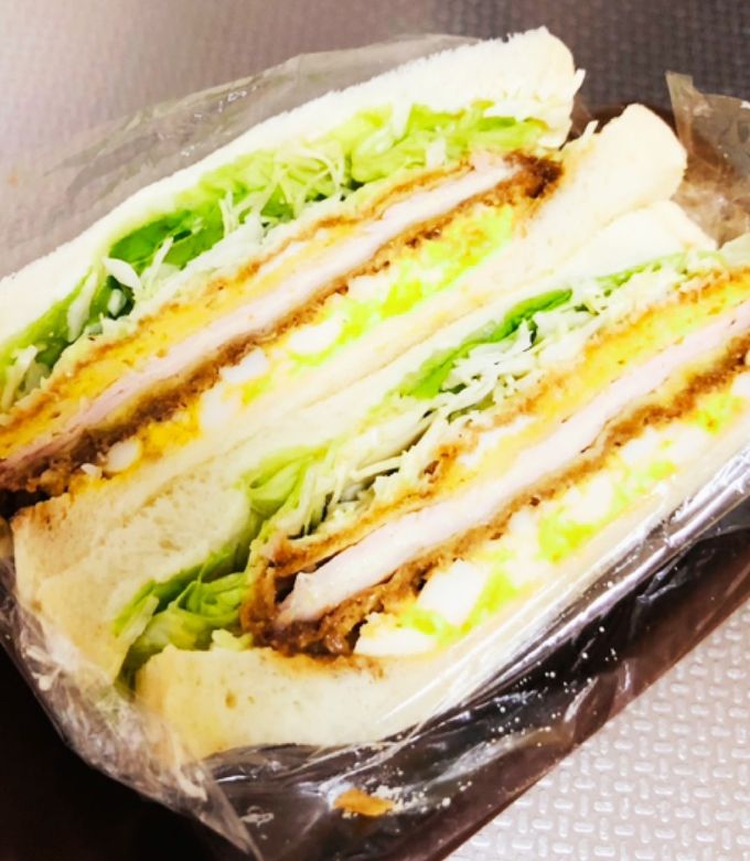 ハムカツ卵サンドイッチ!-レシピのメイン写真
