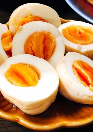 簡単 味付けたまご ピータンっぽい風味　-レシピのメイン写真