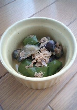 シーチキン　茄子とピーマンの炒め煮-レシピのメイン写真