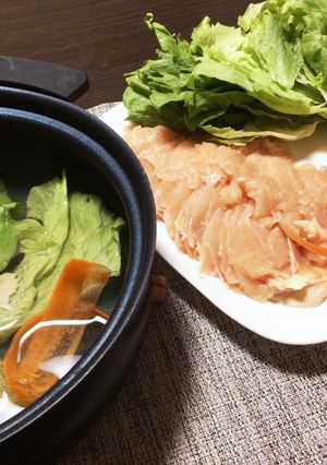 鶏むね肉のヘルシーしゃぶしゃぶ-レシピのメイン写真