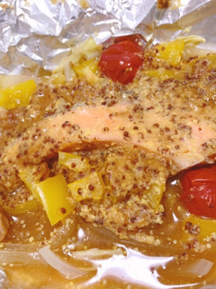 鮭のマスタードホイル焼き-レシピのメイン写真