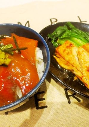 イナダのヅケ丼と特製照り焼き-レシピのメイン写真
