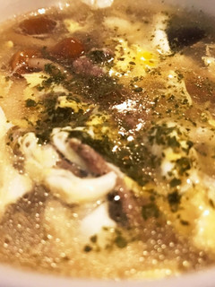 ひき肉ときのこの中華風かきたま汁-レシピのメイン写真