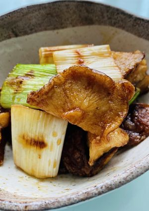 しいたけと焼きねぎの甘辛-レシピのメイン写真