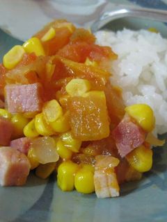 ご飯 de トウモロコシ-レシピのメイン写真