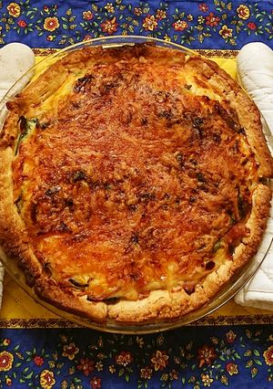 葱ベーコンほうれん草で☀ホワイトキッシュ-レシピのメイン写真