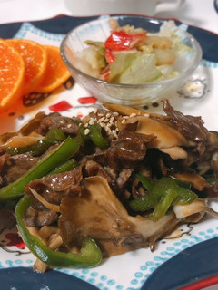 まいたけ青椒肉絲風-レシピのメイン写真