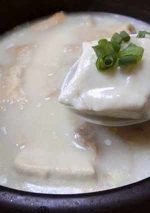重曹で白濁とろり♪　感動の湯豆腐-レシピのメイン写真