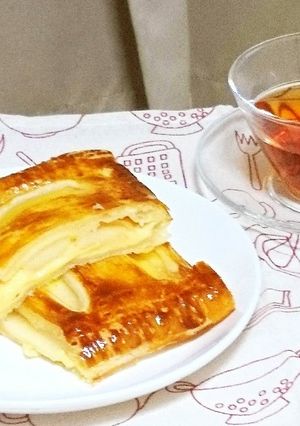 カスタードクリームたっぷりアップルパイ-レシピのメイン写真