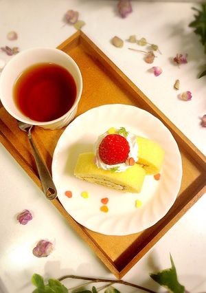 お家で簡単✨５分でケーキ(⑉• •⑉)♡-レシピのメイン写真