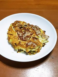 お好み焼き、コンソメスープ、-レシピのメイン写真