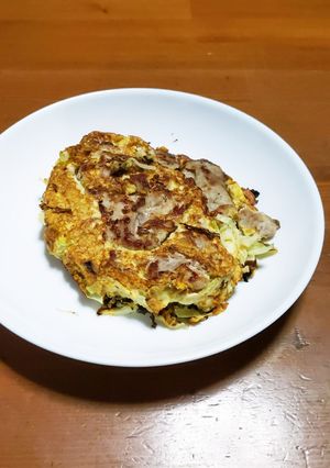 お好み焼き、コンソメスープ、-レシピのメイン写真