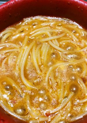 【残り物】アヒージョからペペロンチーノ-レシピのメイン写真