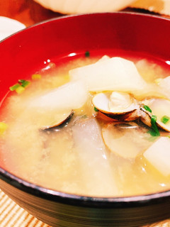 ほっと優しい、しじみと大根のお味噌汁-レシピのメイン写真