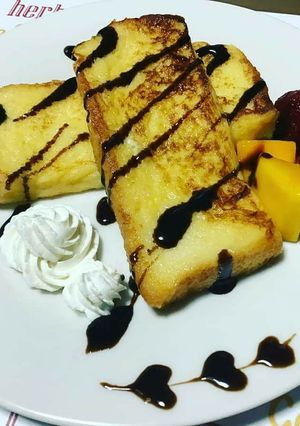 フレンチトーストバルサミコクリームがけ♪-レシピのメイン写真