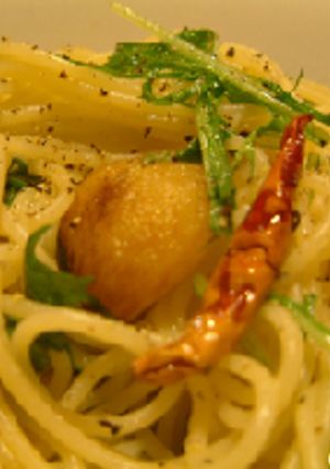 水菜のペペロンチーノ-レシピのメイン写真