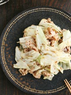 キャベツと豚肉の粒マスタード炒め-レシピのメイン写真