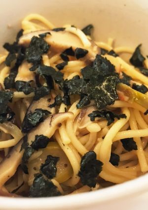 蟹レストランの残りバターで和風パスタ!-レシピのメイン写真