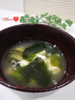 簡単!わかめと卵の中華スープ-レシピのメイン写真