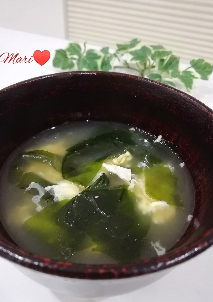 簡単！わかめと卵の中華スープ-レシピのメイン写真