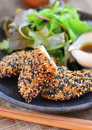 鶏ささみの塩麹胡麻揚げ-レシピのメイン写真